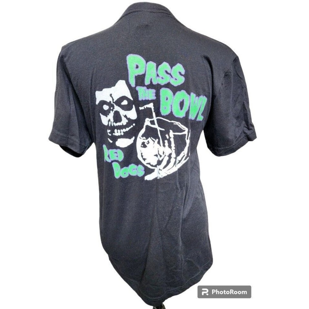 RED DOGS bar in Wrightsville Beach, NC PASS THE BOWL Black T-shirt Size Small